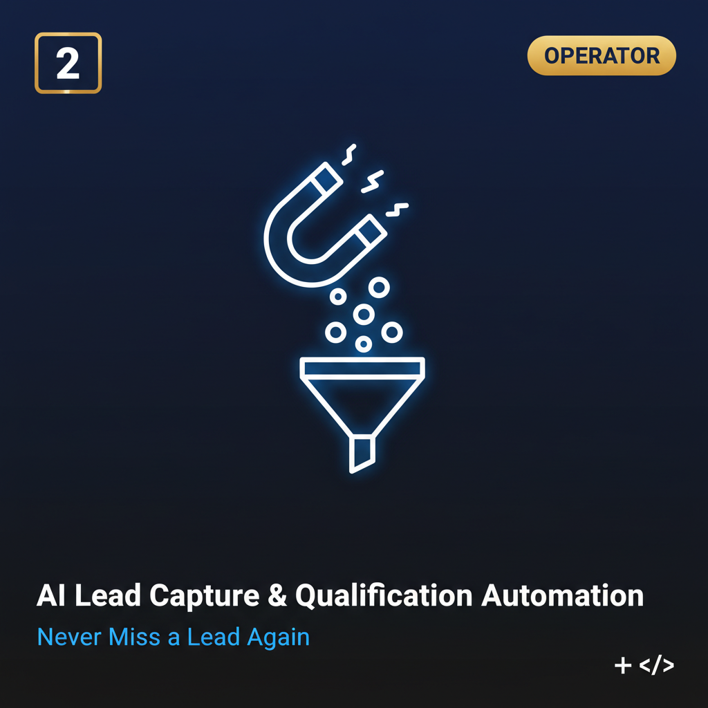 AI Lead Capture & Qualification Automation - OPERATOR